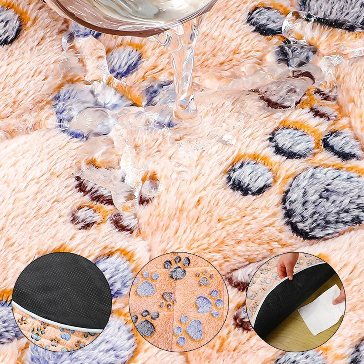 AIMALL 1 round Waterproof Dog Pad Non-Slip Breathable Machine Washable Pet Pad for All Seasons Sizes 13.7 to 29.5 Inches image number 6