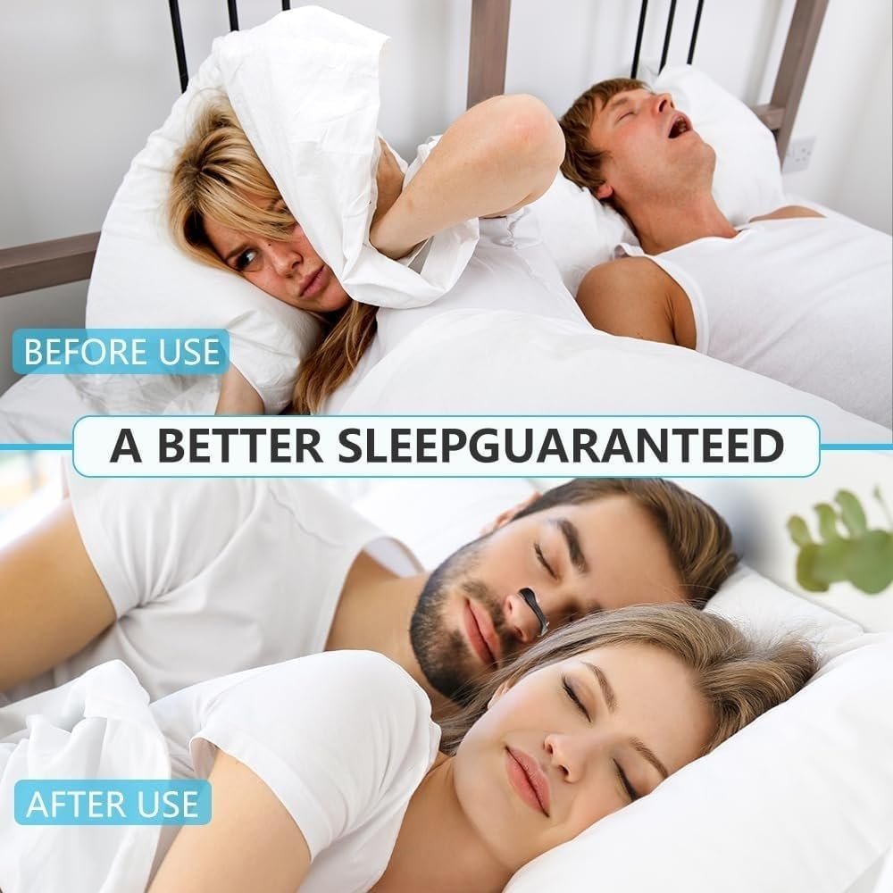 Breathing Nasal Strip Starter Kit (15 Count) - Boost Oxygen Intake, Reduce Snoring, Improve Sleep Quality - Sweat Resistant, Skin Safe Nasal Strips - Extra Strength Snoring Solution (BLACK) - Black image number 4