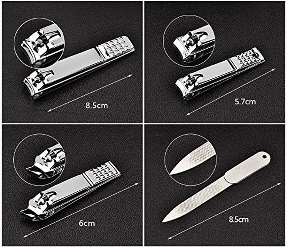 10Pcs/Set Stainless Steel Nail Clippers Manicure Set Nail Art Kit Earpick Nail Foot Trimming Tools for Men Women Zhengpingpai image number 5