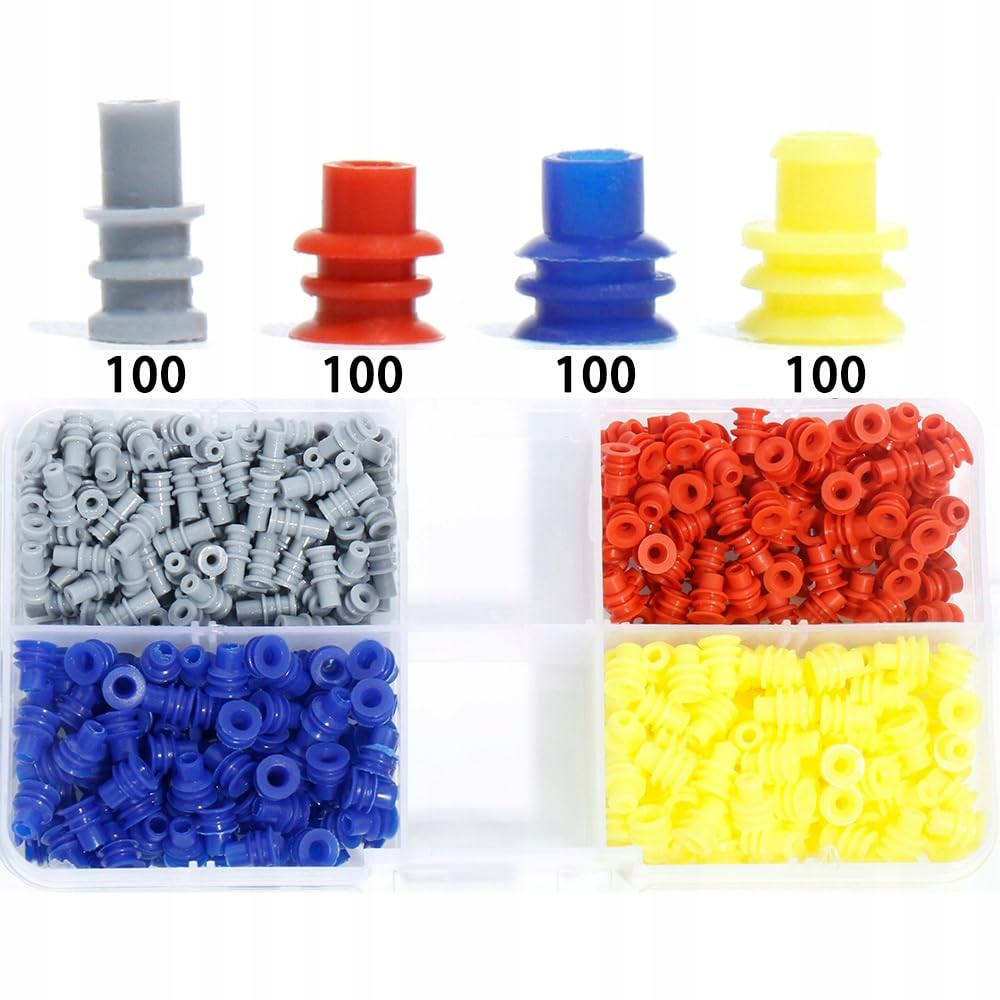 Aikoolwer Connector Pins Crimped Terminal Automotive Car Kit Electrical 1/1.5/1.8/2.2/2.8/3.5Mm Motorcycle ATV Wire Removal Non-Insulated Plug Male Female Crimp Set image number 2