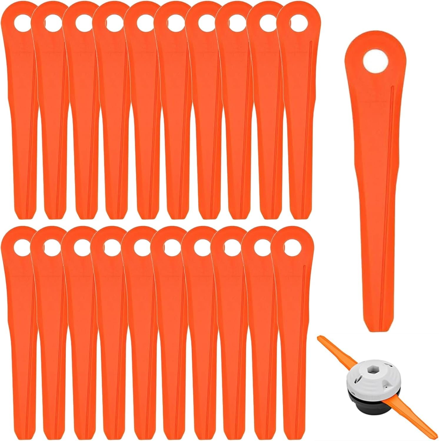 Pack of 24 Plastic Blades for Stihl Polycut 6-2, 6-3, 7-3, 28-2, 48-2, Sharp Durable Replacement Blade 40020071000, High-Quality Cutting Blade for Mower Trimmer image number 3