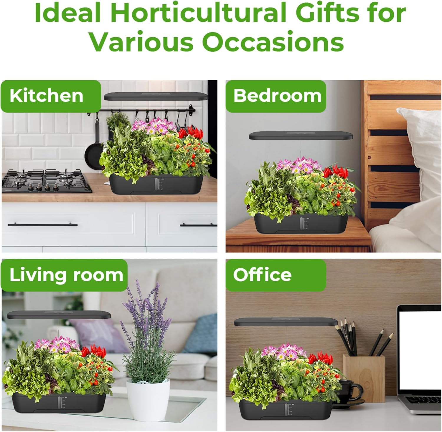 Hydroponic Growing System with LED Grow Lights, 12-Pod Indoor Herb Garden Kit, Perfect for Home Kitchens & Gardening Enthusiasts - AU Plug image number 6