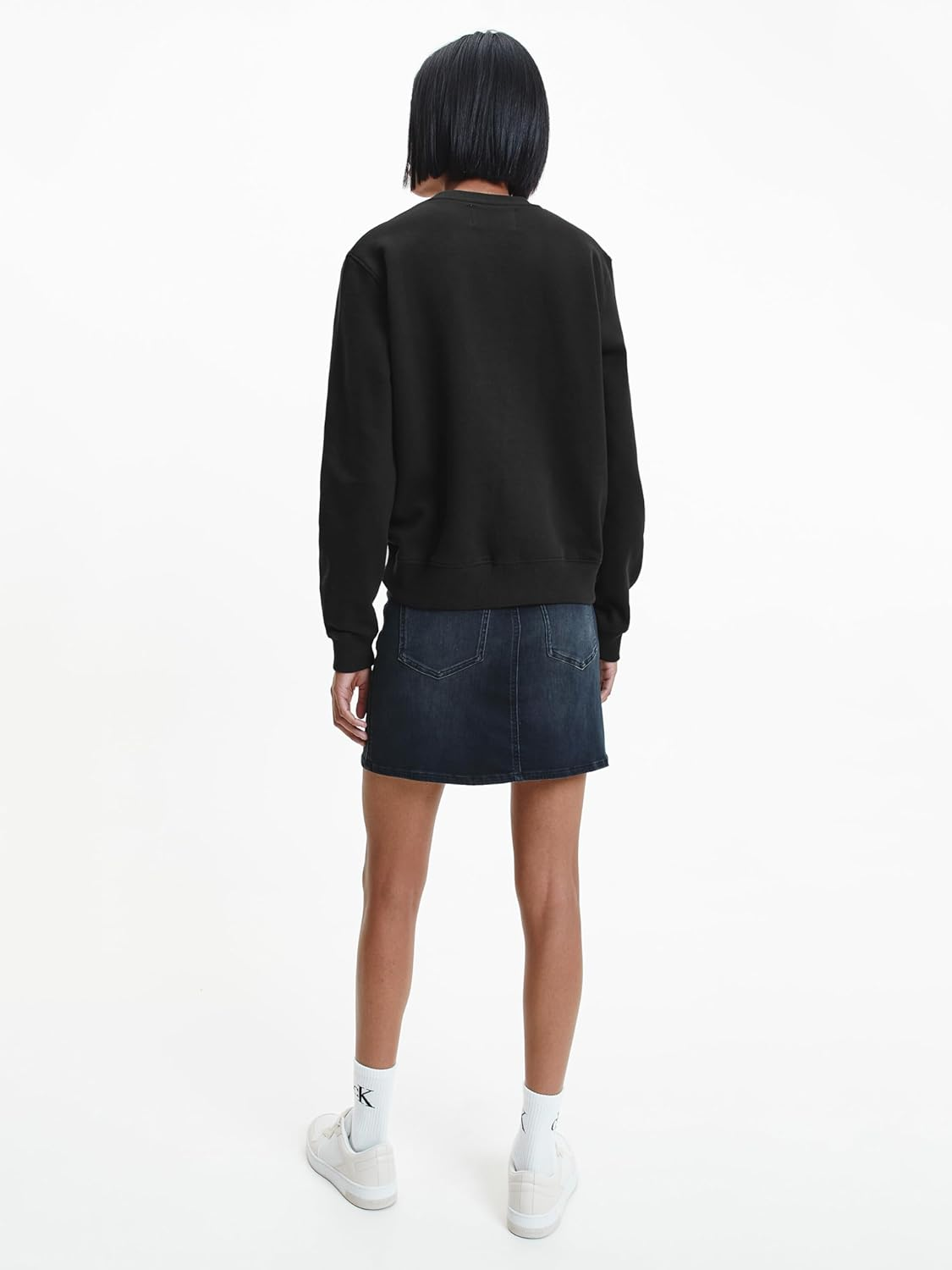 Calvin Klein Jeans Womens Core Monologo Sweatshirt, Ck Black