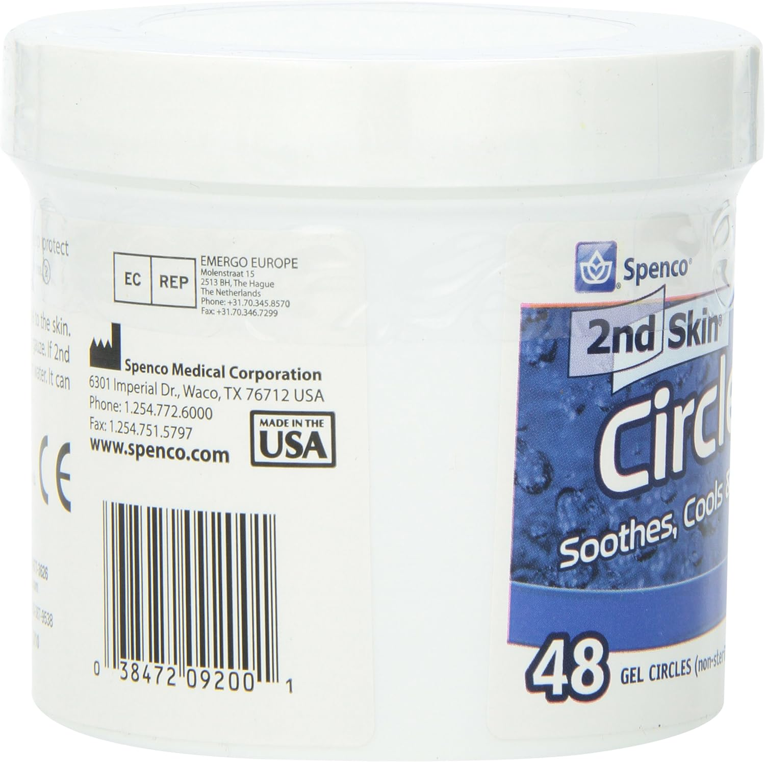 Spenco 2Nd Skin Circles Soothing Protection for Blisters, Hot Spots and Skin Irritations, Gel Circles 48-Count image number 1