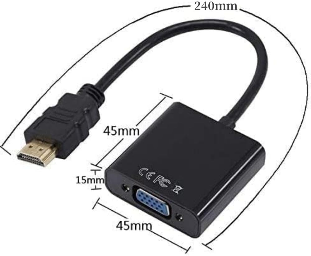 Displayport to VGA Adapter Display Monitor Converter Cable Adapter for Computer PC Desktop Laptop Projector image number 3