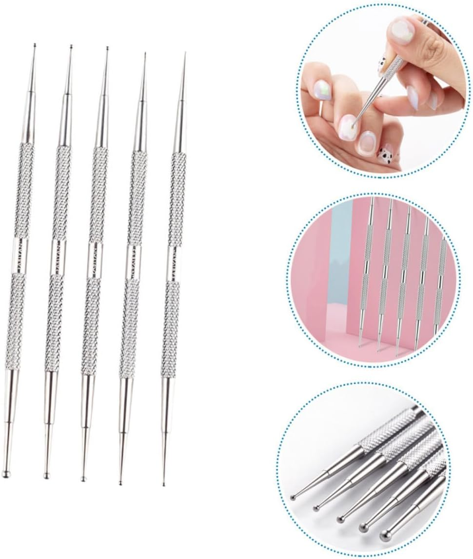 PACKOVE 5Pcs Nail Pen for Manicure Diamond Art Pens Nail Diy Tool Sturdy Construction image number 3