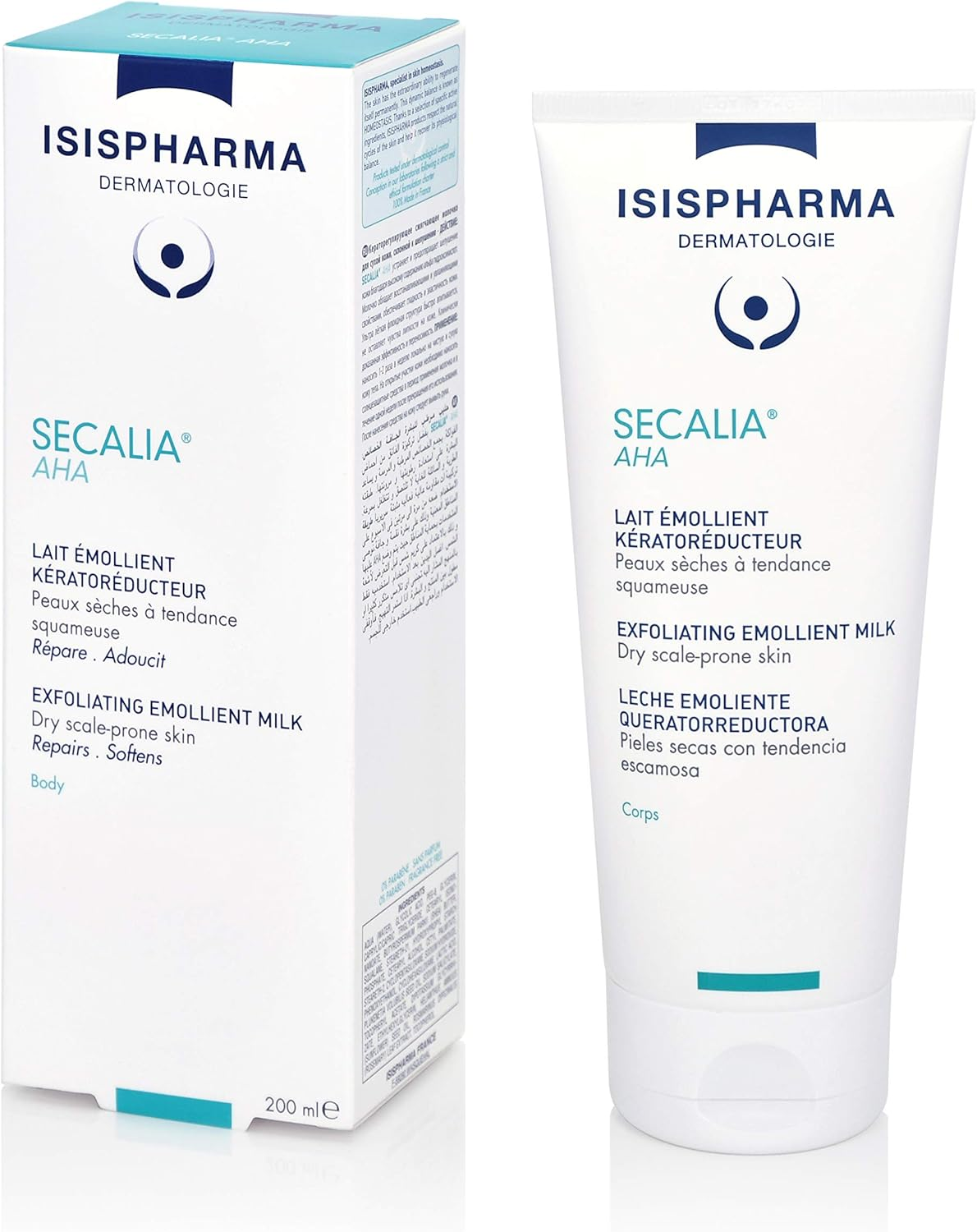 Secalia Aha Face Milk and Emollient Body 200Ml Isis Pharma