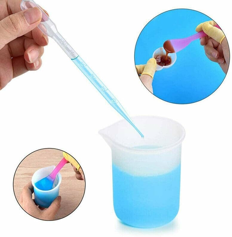 AIMALL 36PCS Silicone Mixing Cups for Resin Casting UV Epoxy Jewellery Mold Tool Set with Precise Spout for DIY Craft Measuring and Pouring image number 1