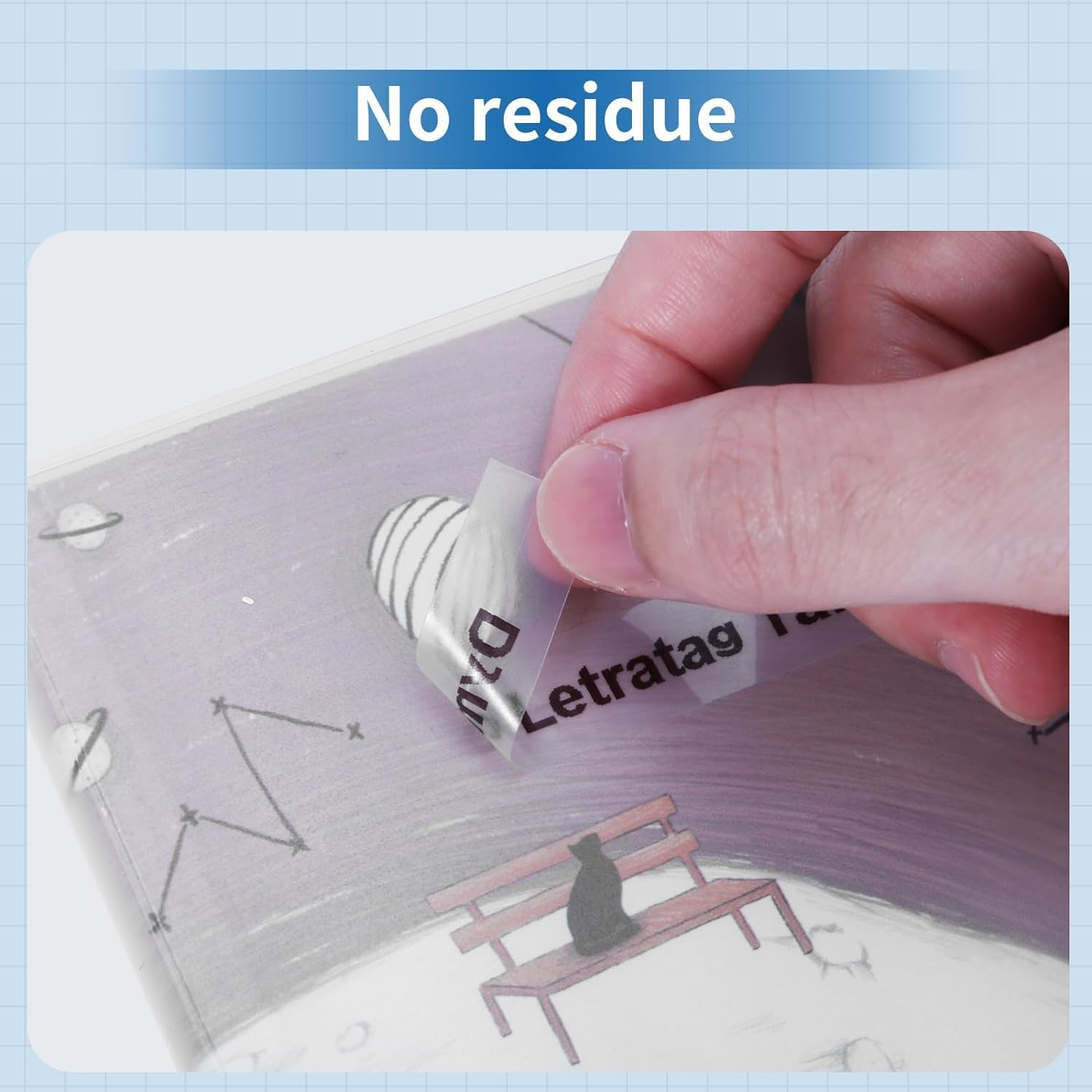 5-Pack Anycolor Replace for Dymo Letratag Refills Clear 16952 Plastic Tape 12Mm X 4M Label Maker Refills Transparent, Compatible with Dymo Letratag LT-100H LT-100T LT-110T 200B QX50 Label Maker image number 4