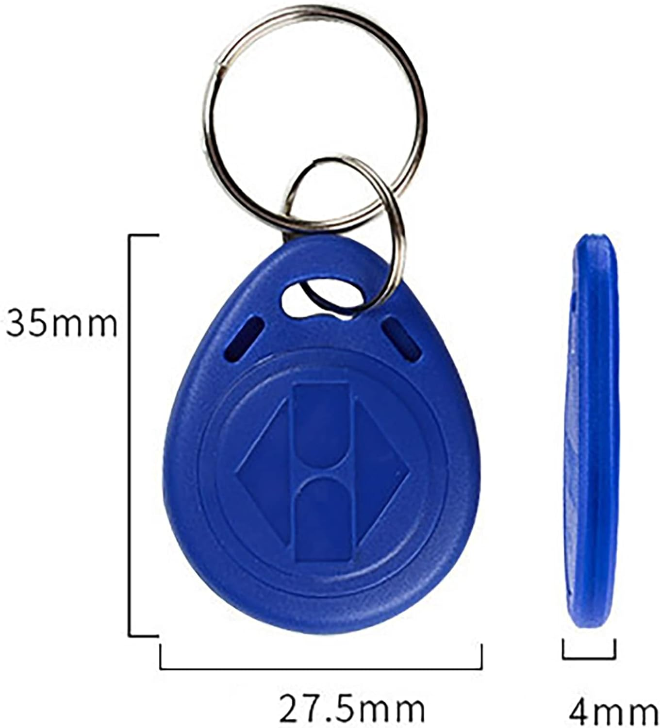 20Pack Writable 125Khz RFID Key Fob Proximity ID Card Token Tag Rewritable, Tunghey 125Khz RFID Writable Rewritable T5577 Fob Tag for RFID Writer image number 5