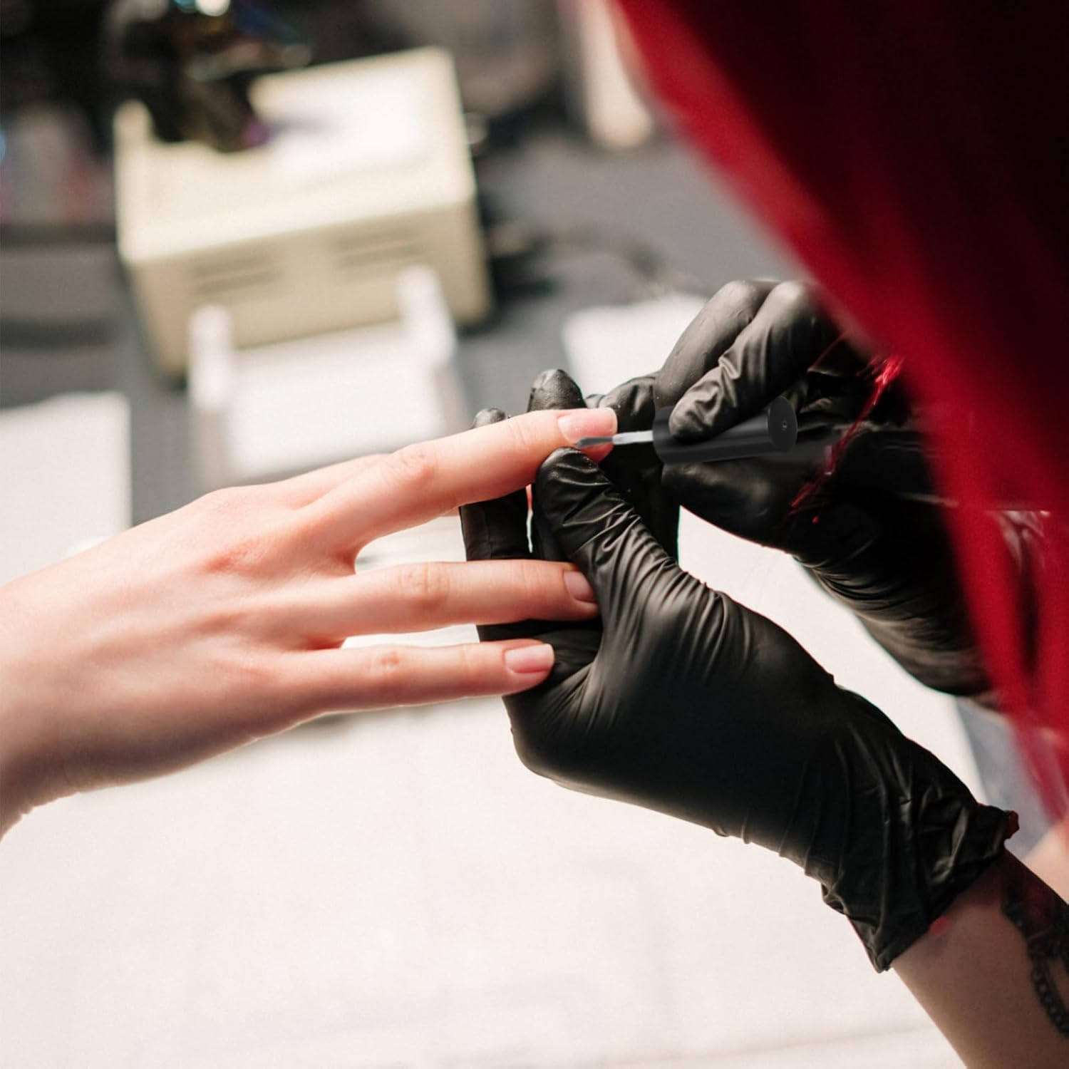 OSOLADY 10Pcs Diy Nail Polish Brush Set Replacement Brushes for Gel Liquid Dip Nail Art Bottle Caps Accessories image number 6