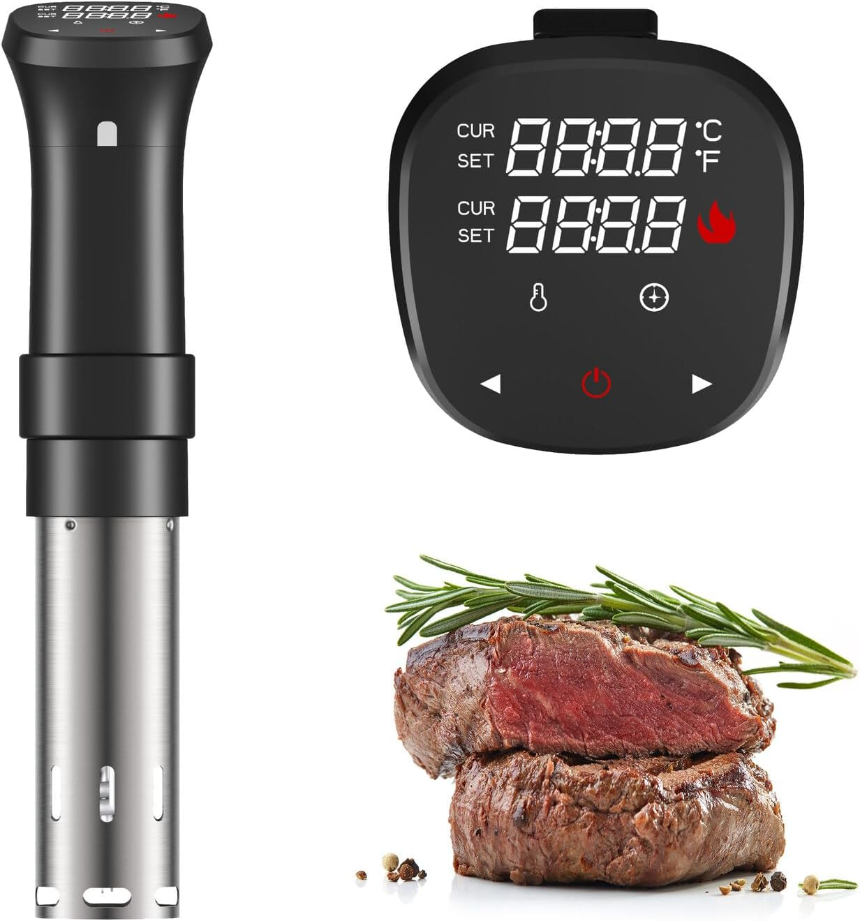 Healthy Choice Precision Sous Vide Cooker - 1100W, Wifi Enabled, 4-15L Capacity, Touch Screen Display, Tuya Smart App Control, Color -Black/Stainless Steel image number 6