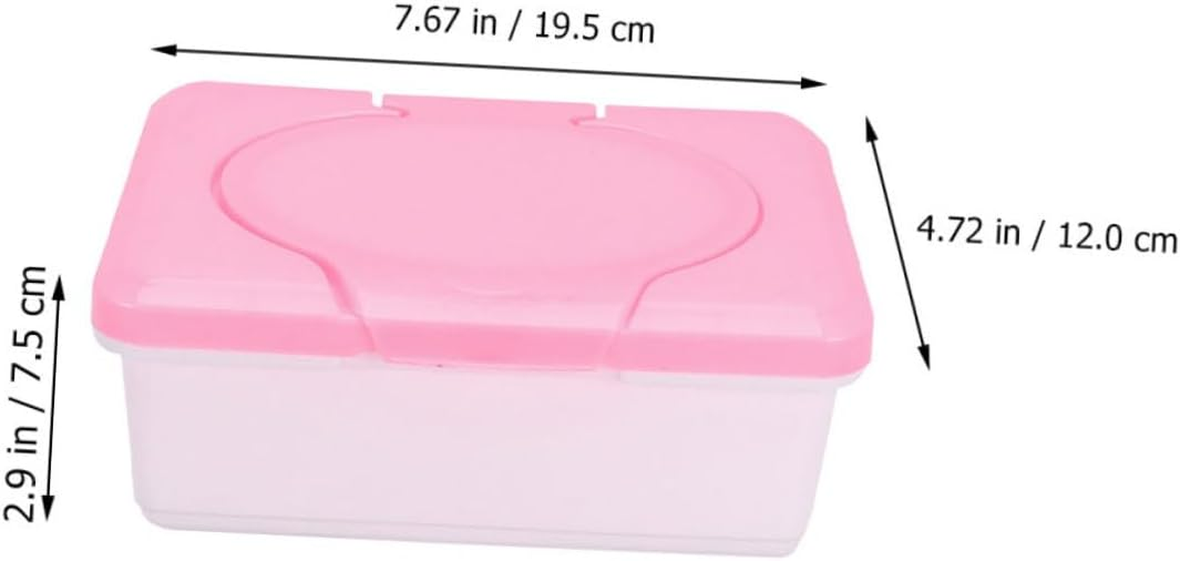 Wipes Dispenser Refillable Tissue Box Portable Wipes Holder for Bathroom Living Room image number 3