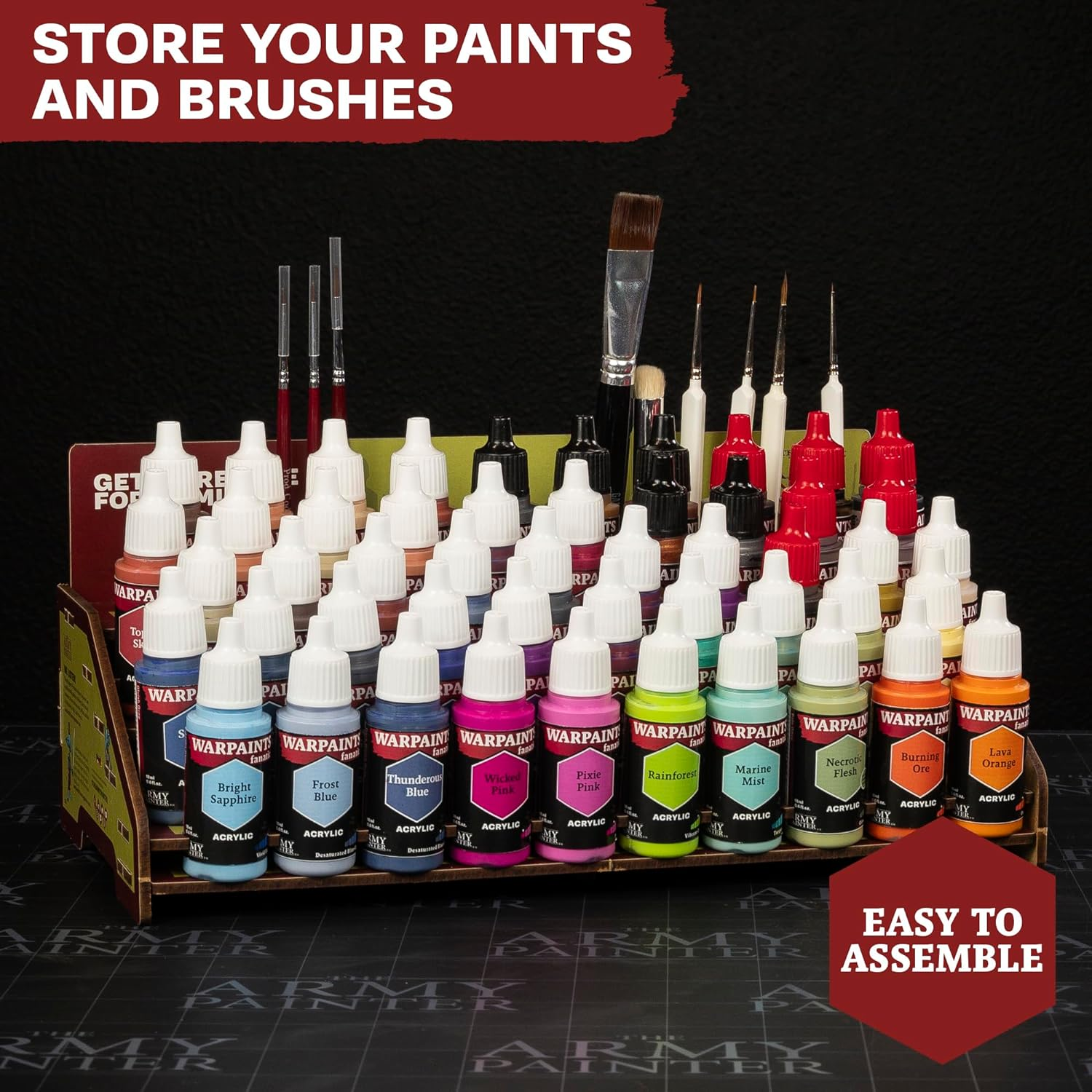 The Army Painter Warpaints Fanatic Acrylic Paint, Mega Paint Set, Multicolor, 18 Ml (Pack of 50) image number 3