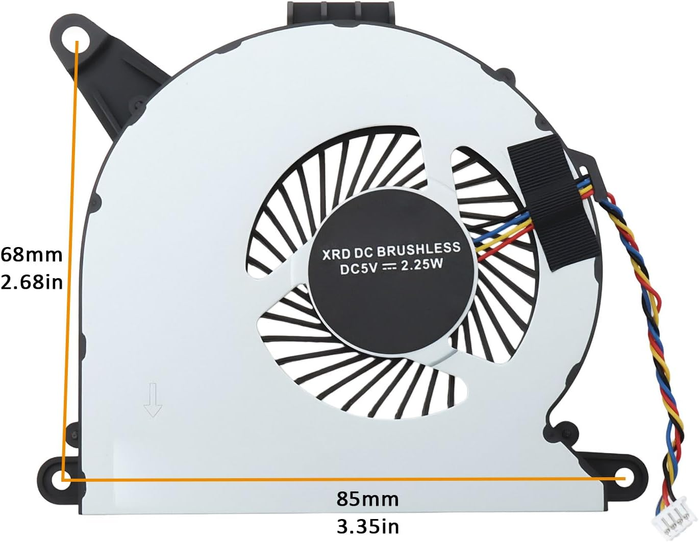 Emsea All-In-One CPU Cooling Fan FD5015U05S DC5V 2.25W 0.40A 4-Pin image number 1