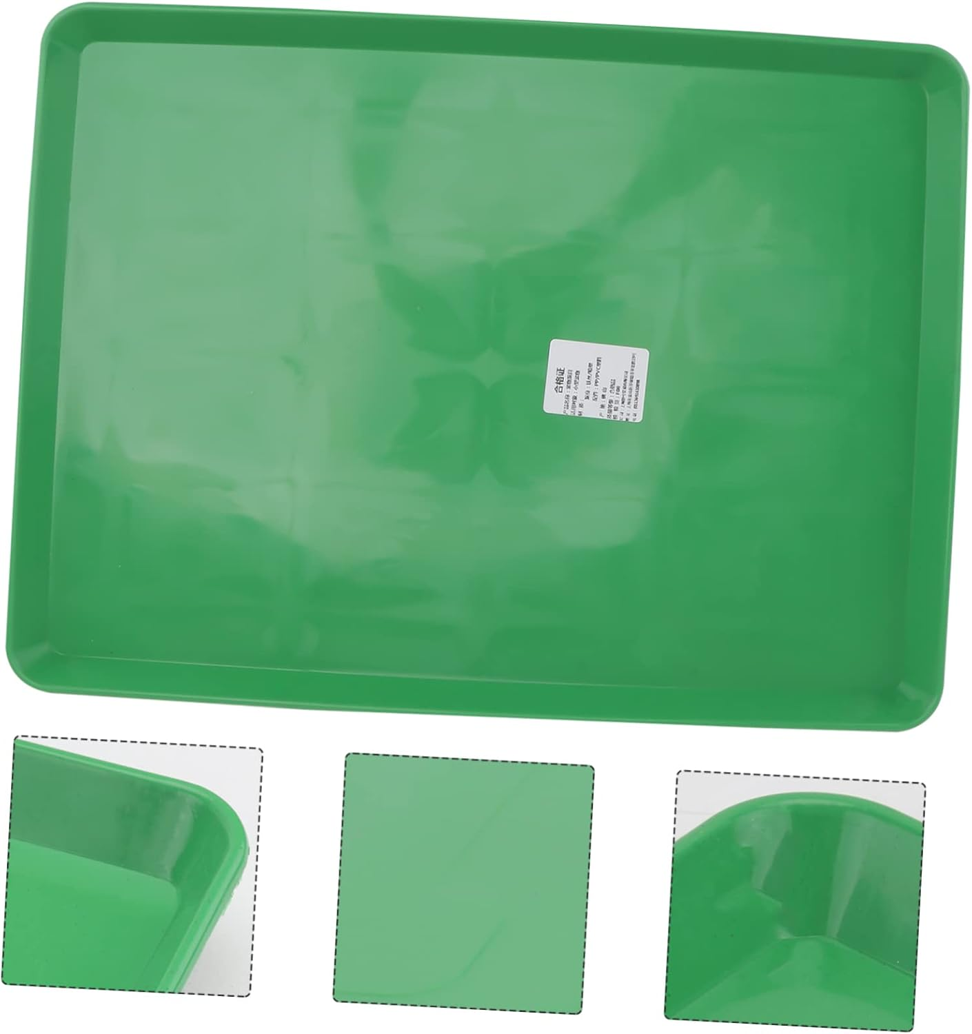 Hohopeti Pet Toilet Tray Plastic for Rabbits and Small Animals, Green Poop Pan for Rabbit Cage and Chick Coop, Household Little Animal Potty Supplies image number 5