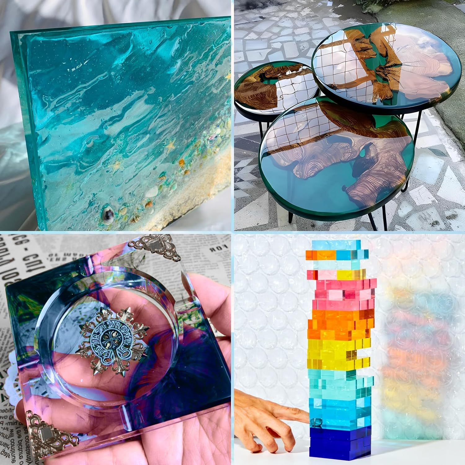 Roizefar Epoxy Resin Pigment - 26 Color Liquid Transparent Resin Colorant,Epoxy Resin Dye for Resin Colour Art, DIY Jewelry Making Supplies - AB Resin Colouring for Paint, Crafts- 10Ml Each image number 3