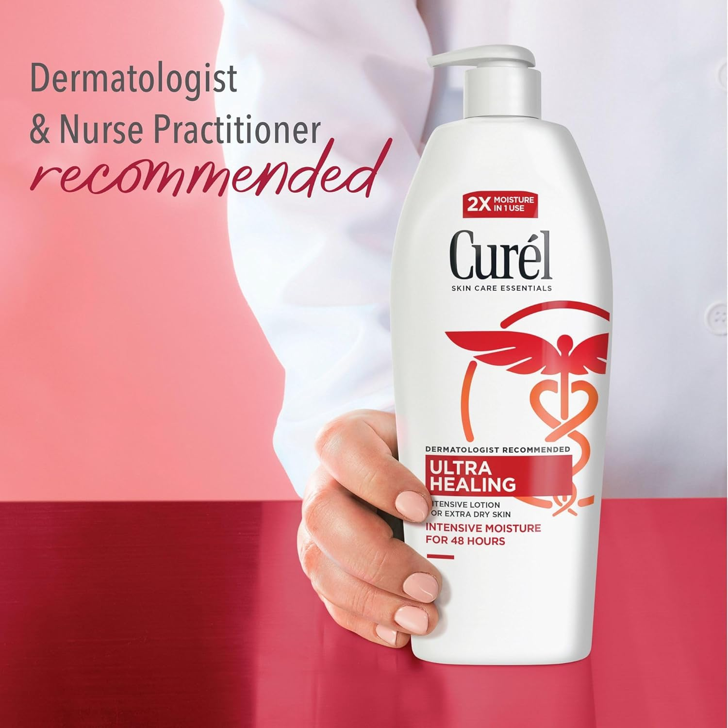 Cur&eacute;l Ultra Healing Lotion, Hand and Body Moisturizer for Extra Dry Skin, with Advanced Ceramide Complex and Hydrating Agents, for Tight Skin, 20 Ounces