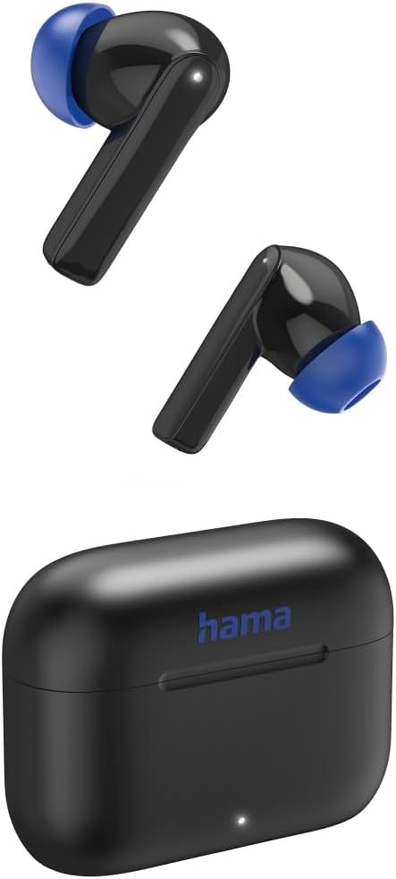 Hama Bluetooth Headphones (Wireless, TWS Headphones, Active Noise Cancelling, Earbuds with Charging Station, ENC, In-Ears, USB-C Fast Charging, Bluetooth Headset, App/Voice Control, Touch Control)