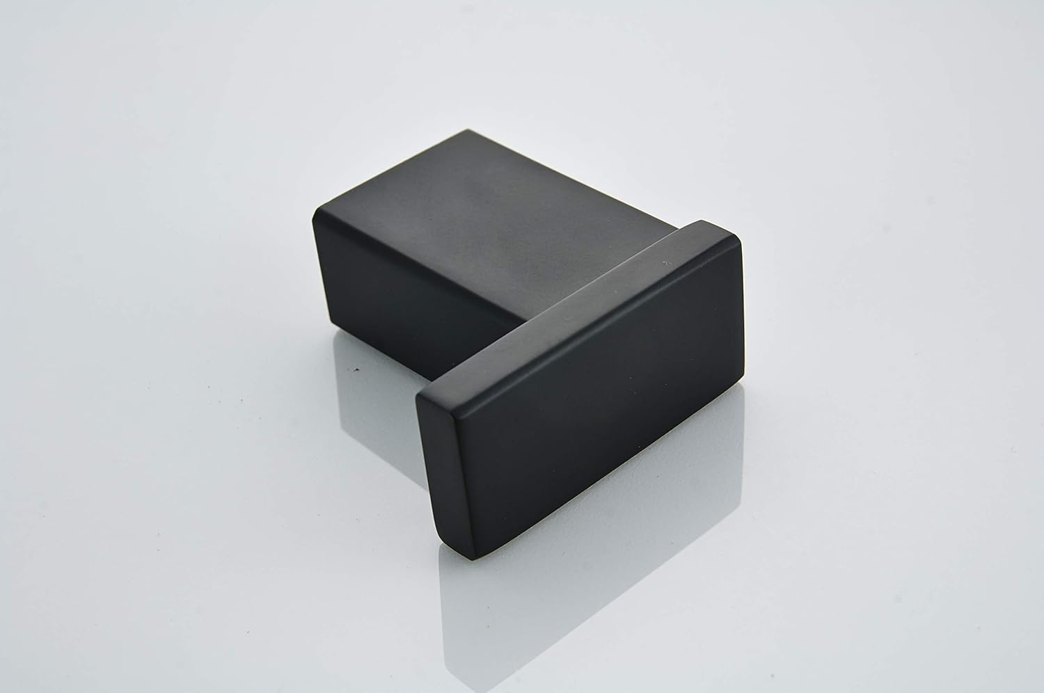 Klabb HBB-40 Square Type SUS 304 Stainless Steel Coat Hook Single Towel/Robe Clothes Hook for Bath Kitchen Garage Heavy Duty Contemporary Square Style Wall Mounted, Matte Black image number 1