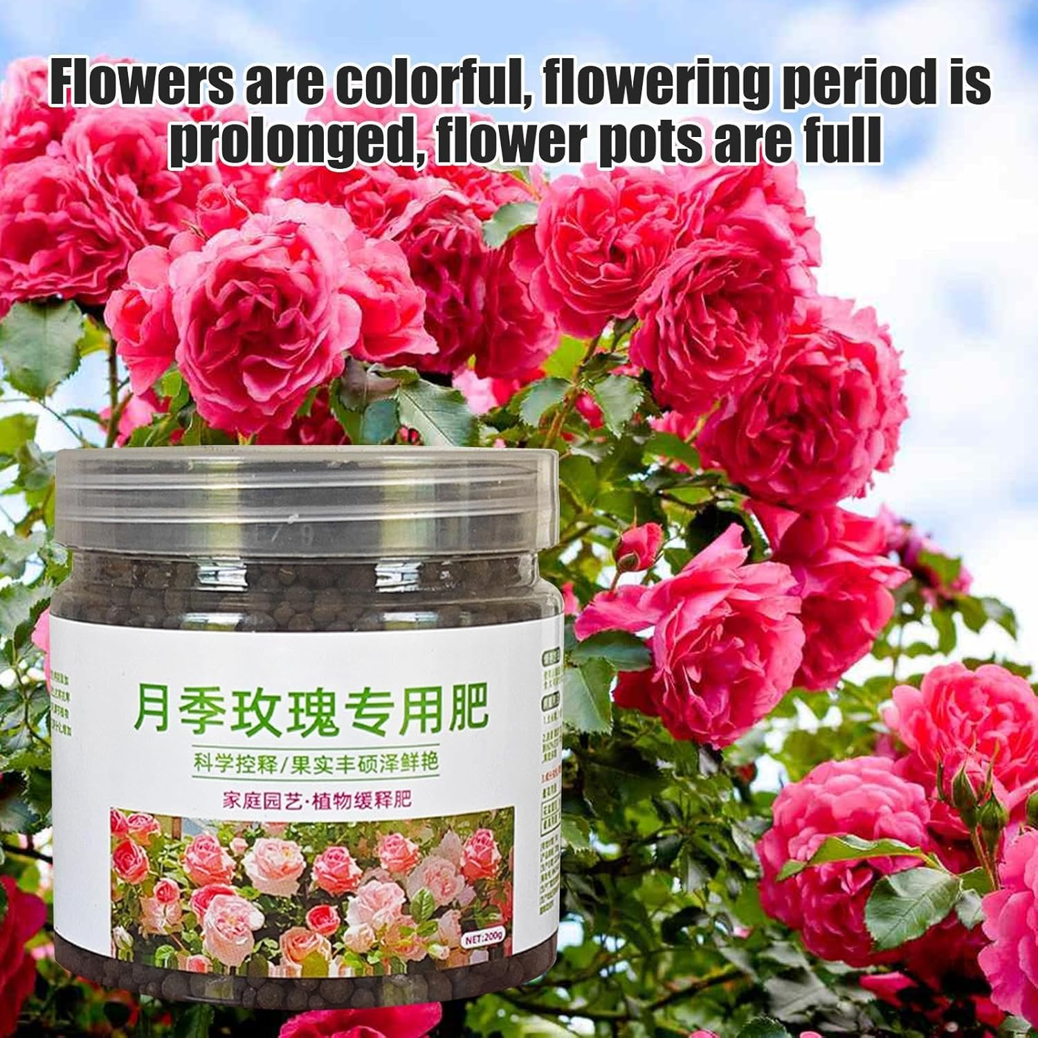 Food Fertilizer - 200G Scientifical Formula Balanced Nutritional Fertilizer,Coating Technology Fertilizer Supplies, Professional Multifunctional Gardening Tools for Park image number 5
