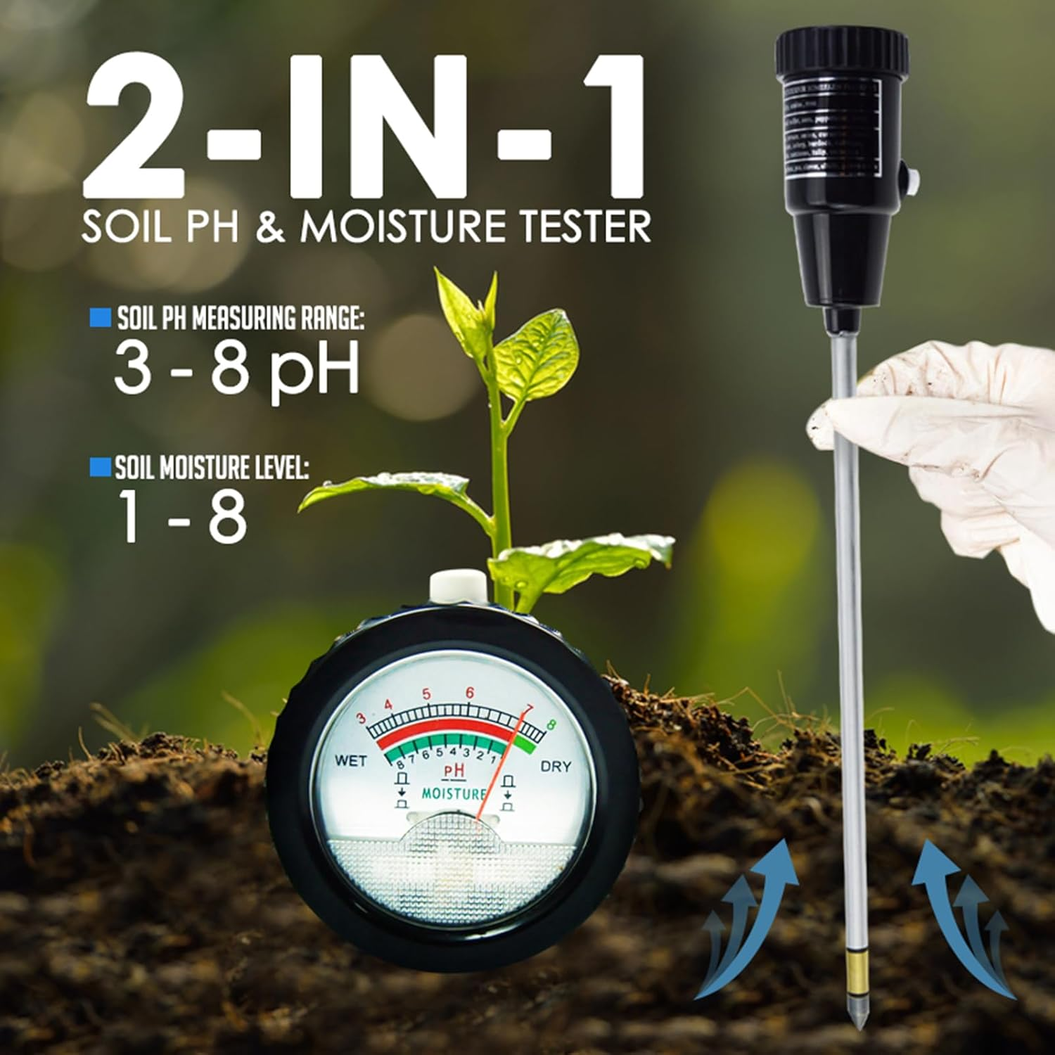 Gain Express Soil Ph & Moisture Meter 295Mm Long Electrode image number 2