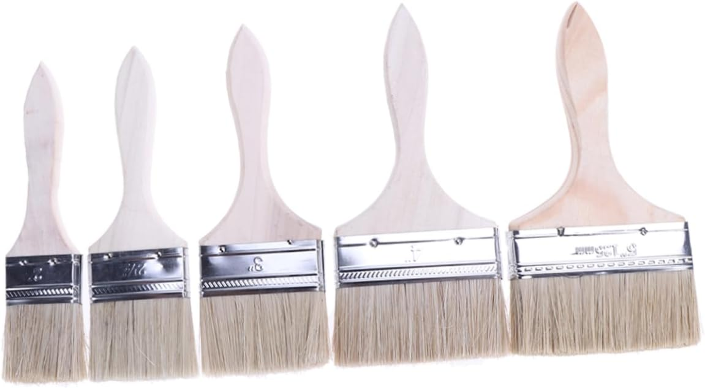 WOONEKY Thickened Painting Chip for Adhesives Paint Touchups Oil Paint Brush for Wood and Surface image number 2