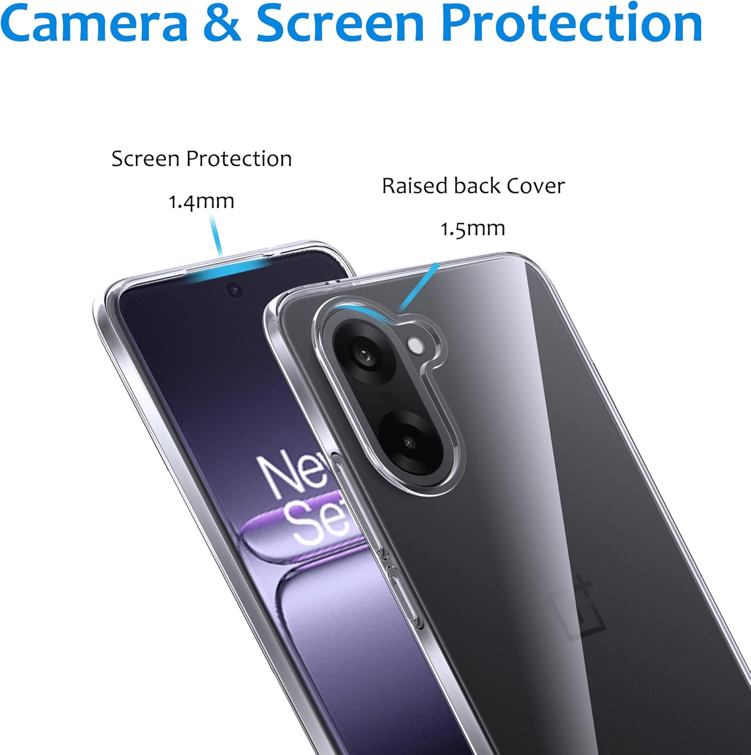 CAUHENYEE Transparent Case for Oneplus Nord CE5 5G Mobile Phone Case, Thin, Soft, Transparent TPU Case, Scratch-Resistant, Shockproof - Honor 400 Lite image number 3