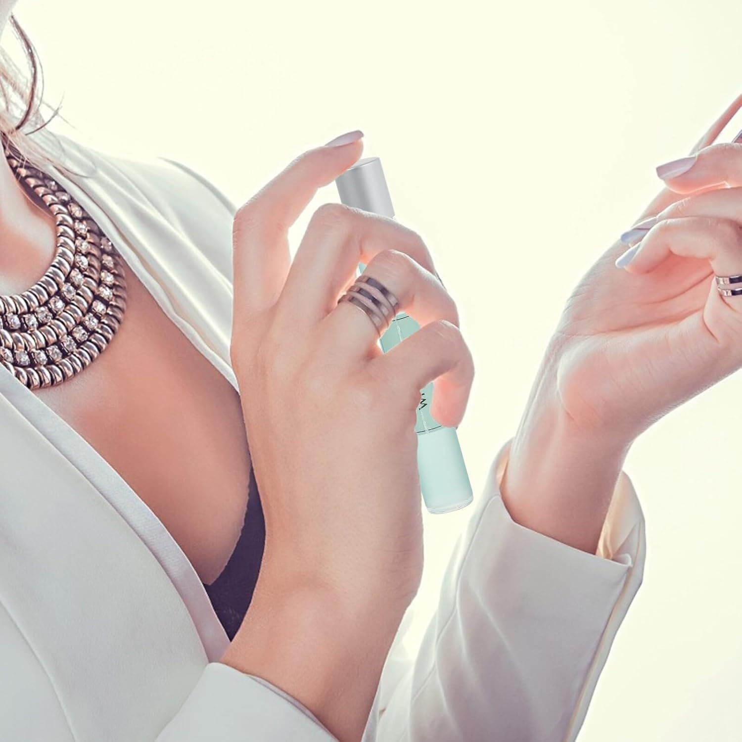 Anneome 2Pcs White Tea Perfume for Women and Men Body Fragrance Lightweight Portable Original Scent for Travel Outdoor Date and Daily Use image number 1