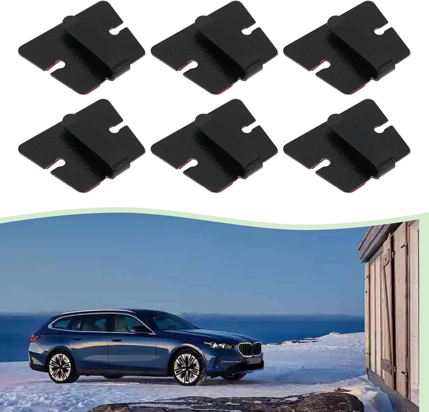 OTOTEC 10Pcs Car Radio Mic Bracket Microphone Hook Compatible with ICOM IC-2720H IC-2820H Compatible with Kenwood TM241 TM231 image number 2