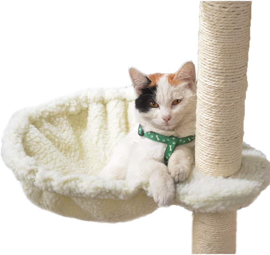 Raku Wooden Climbing Tower, Replacement Hammock, Diameter 15.7 Inches (40 Cm), Increased Load Capacity, Expansion Parts, Add/Replacement for Climbing Tower, Cat Hammock, Extra Large Hammock image number 1