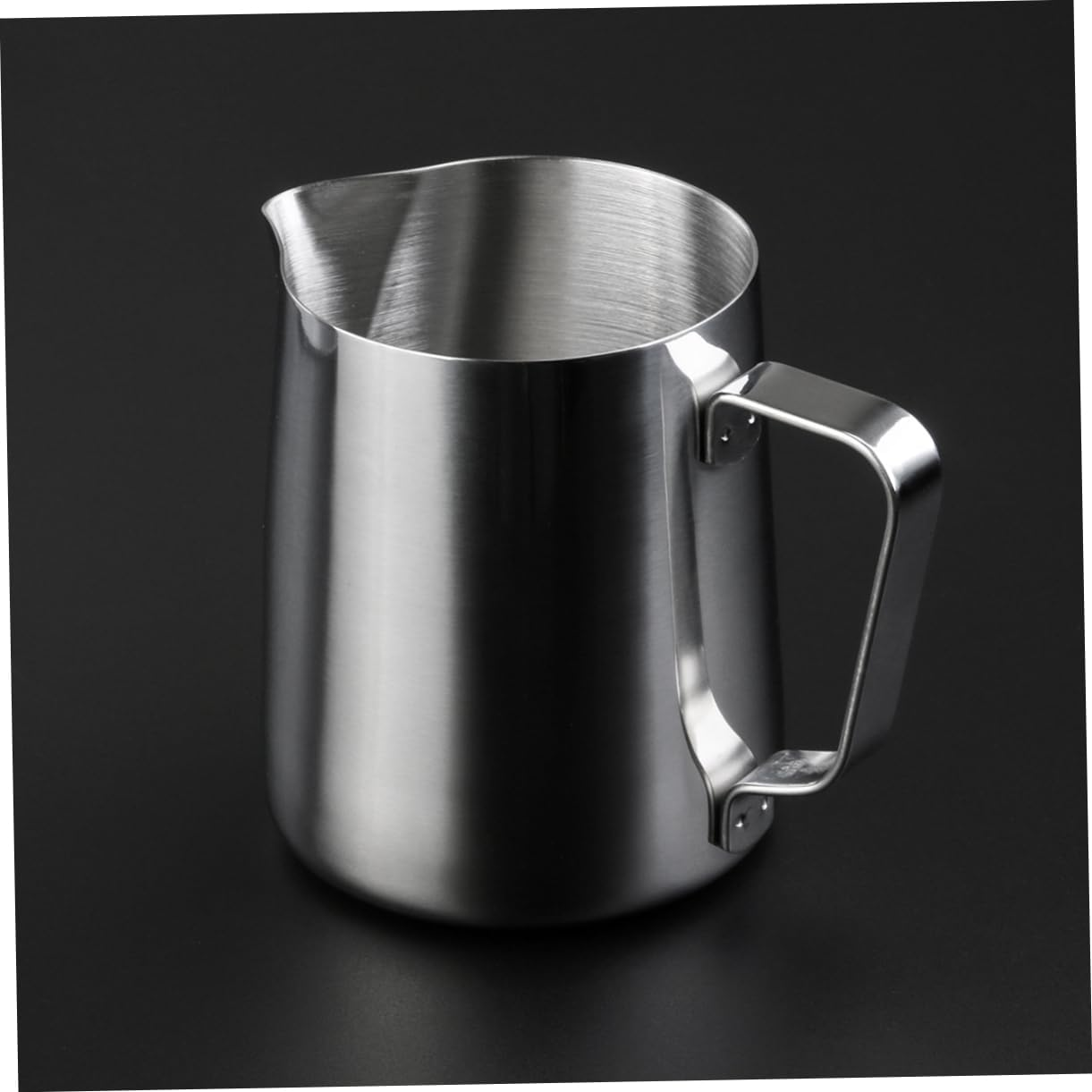 NOLITOY 2 Pcs Stainless Steel Latte Art Cup Milk Cup for Espresso Cappuccino Measyring Cups Easy Clean Dishwasher Safe 200Ml Silver image number 5