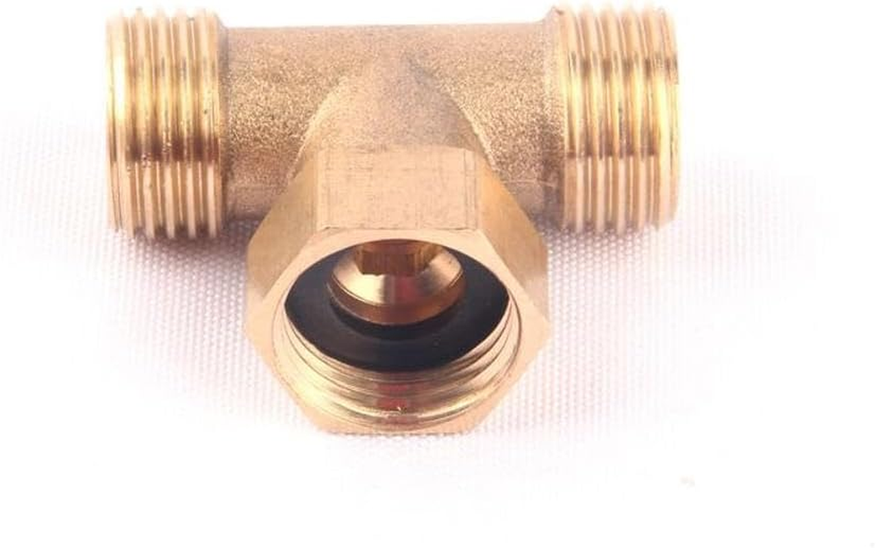 Diverter Valve 3 Way T-Shape Adapter 1/2" Shower System Component Replacement Part Water Diverter Valve for Water Piping, Indoor Gas Pipeline, Solar Air Conditioning Piping Systems(Type B) image number 2