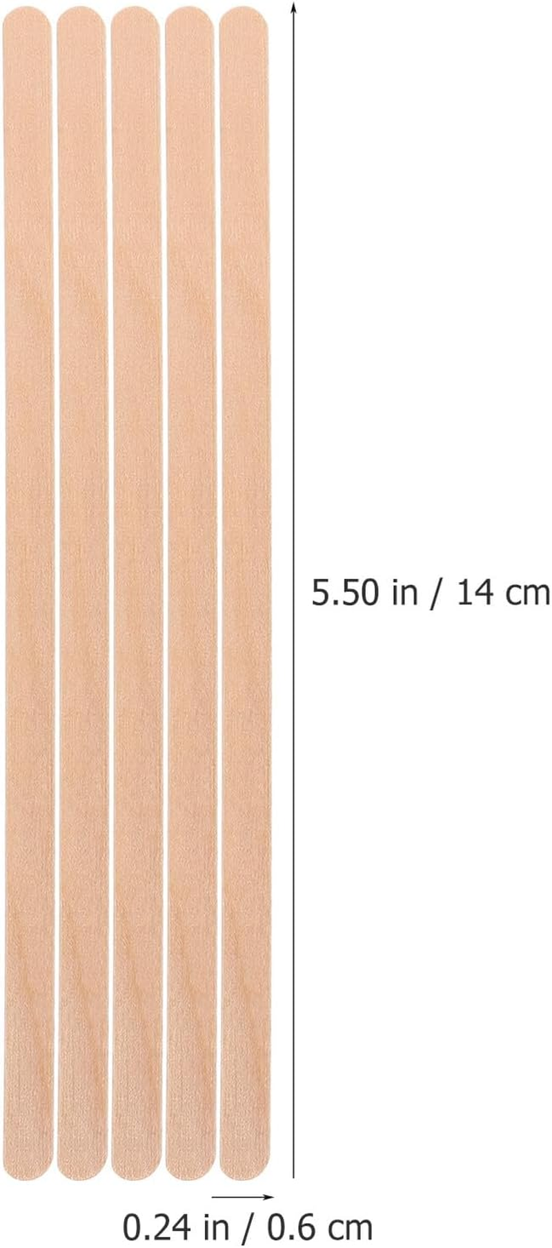 SHOWERORO 250Pcs 14Cm Wooden Coffee Stir Sticks Disposable Beverage Mixing Stirrers for Coffee Tea Hot Chocolate Cocktails Party image number 4