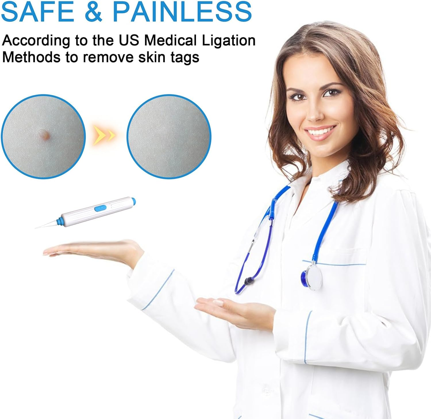 1 Pack Skin Tag, Removes Moles from Face and Body, Safely and Painlessly of Mole Remover Kitfast-Acting Skin Tag Remover, Effective Mole Remover, Precision Applicator for Smooth Skin image number 5