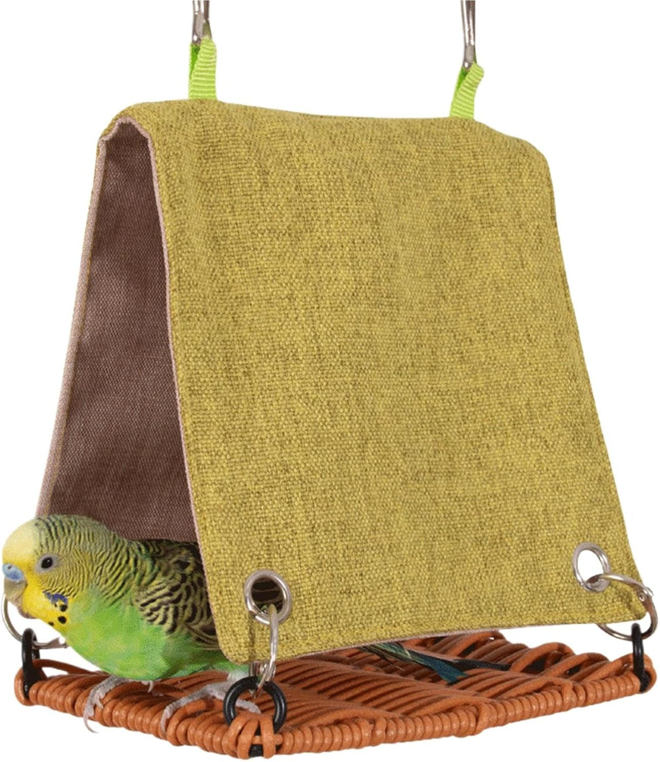 Hut Bird - Parrot Sleep Tent, Avian Nesting Shelter | Hot Canary Snake Trail Hammock Cage Accessory for Parakeets Lovebirds Is Parakeets, Resistant To image number 1