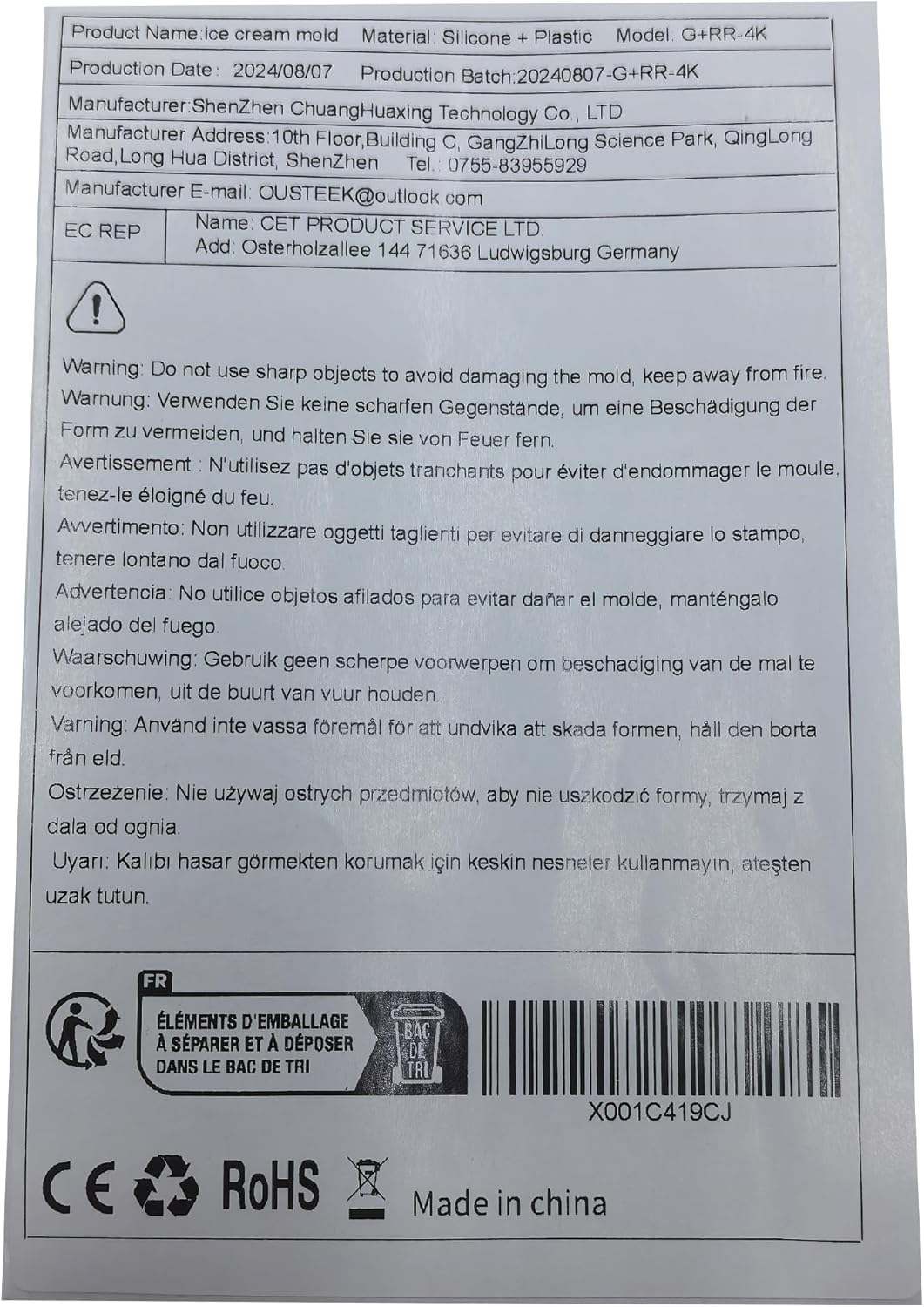 Ice Cream Mould, Silicone Popsicle Molds ICY Pop Molds BPA Free - Set of 8 - Food Grade Ice Cream Moulds Ice Pops Shapes for Homemade Popsicle, Dishwasher Safe (Pink + Green, 2 Pack) image number 4