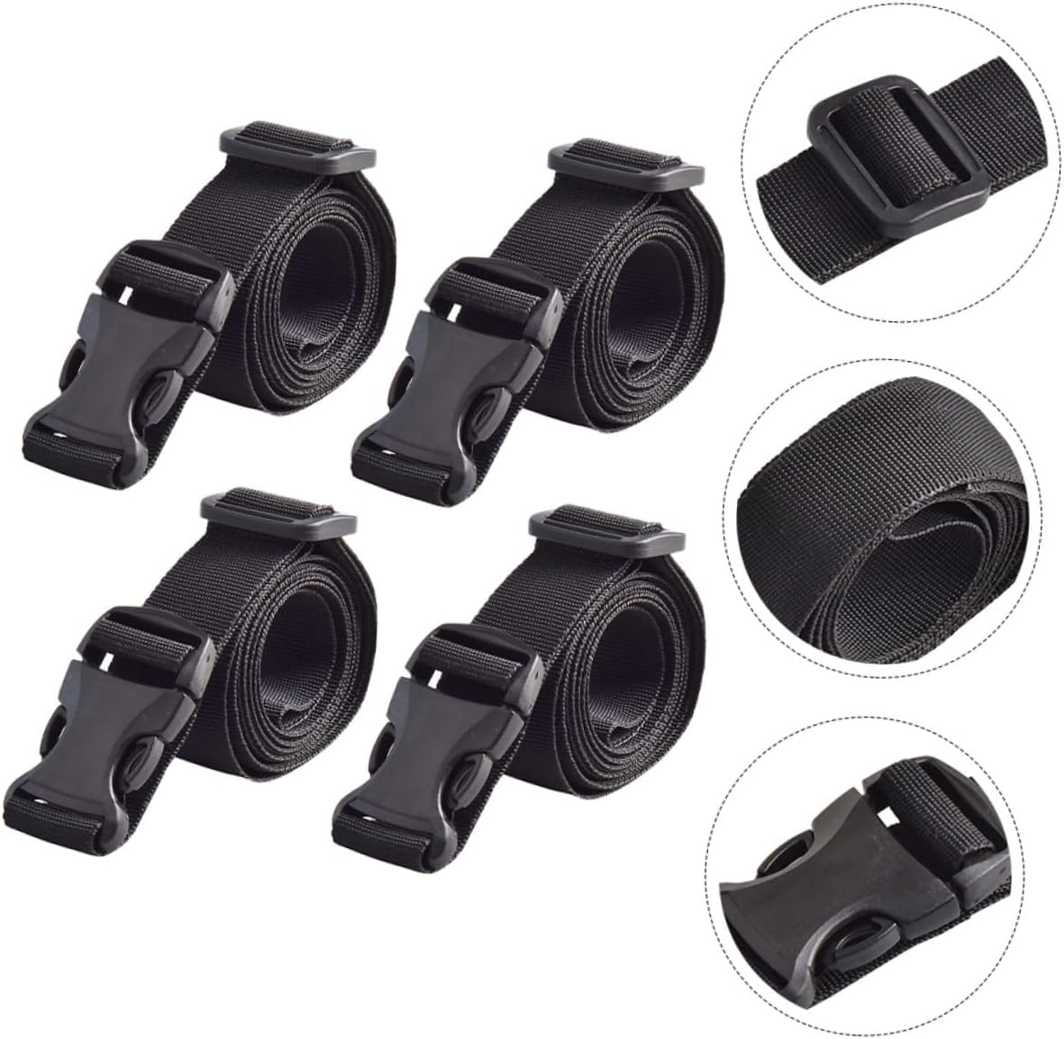 GAROZATION 12Pcs Outdoor Luggage Tie down Belt Luggage Straps Suitcase Cross Straps for Travel