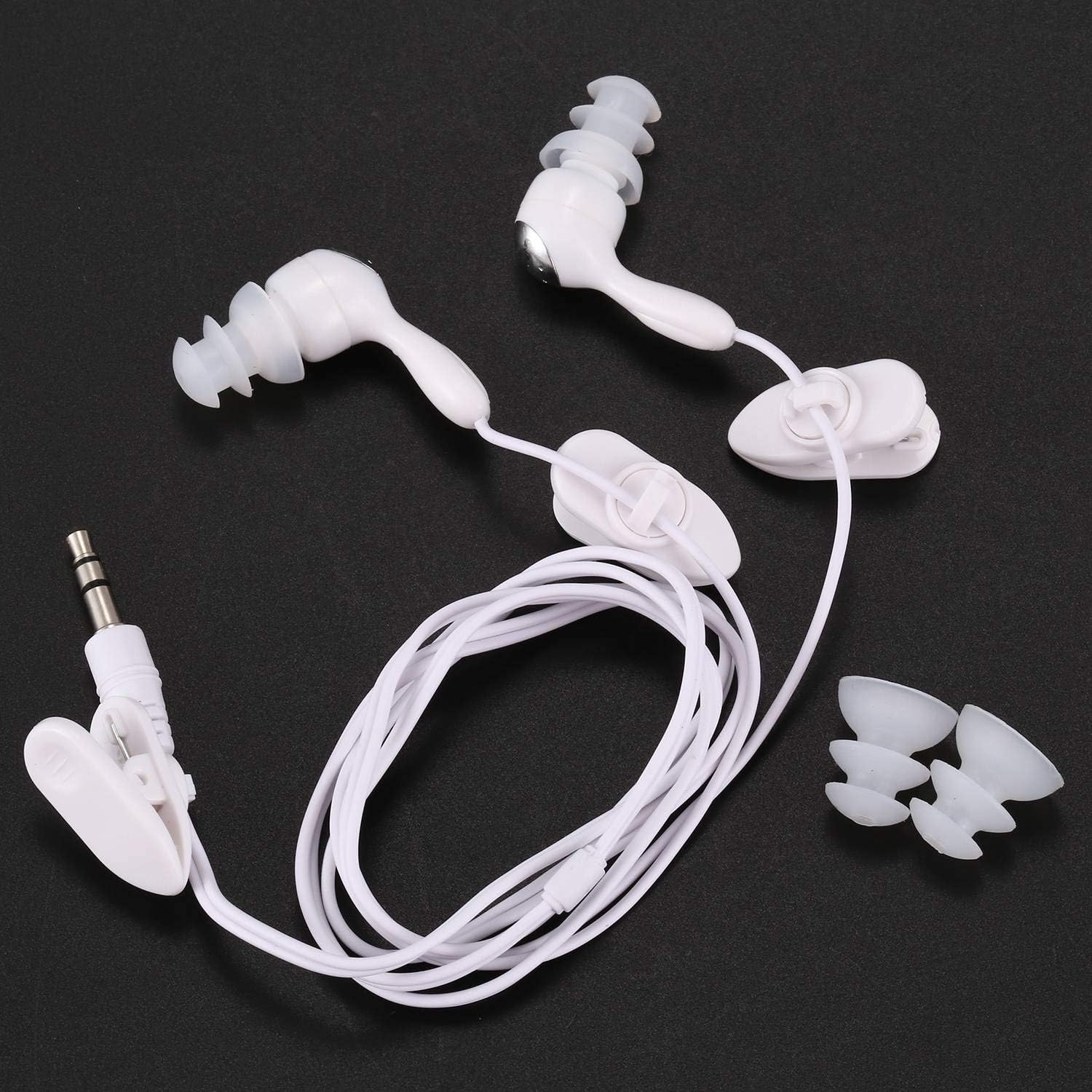 Water Proof In-Ear Headphone Earphone for MP3 MP4 Underwater White image number 2