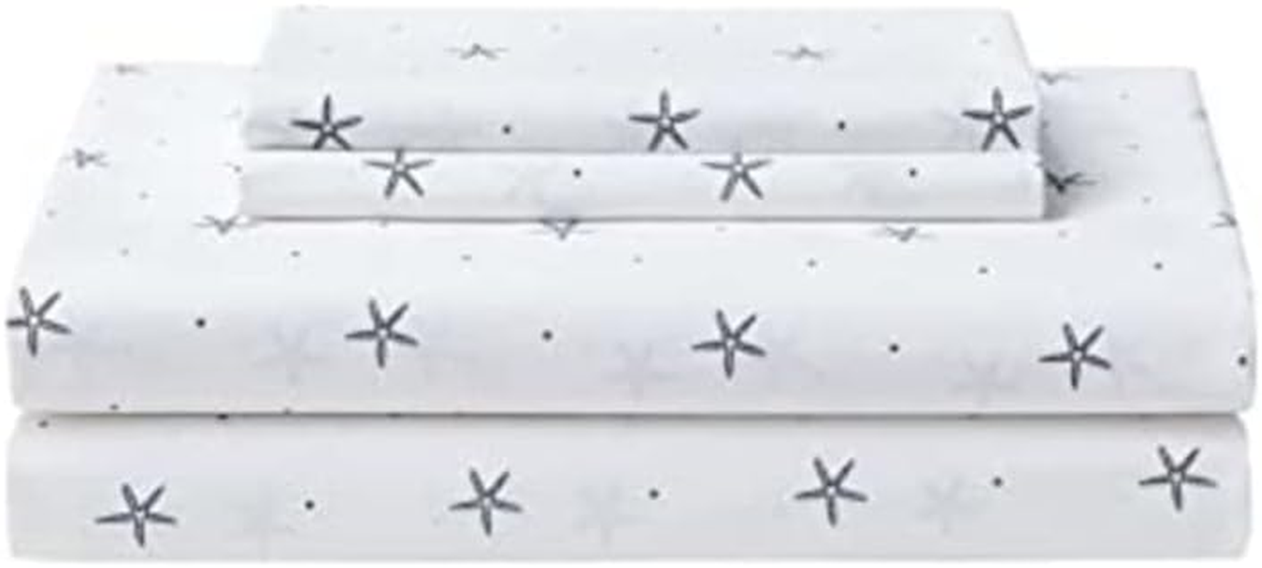 Nautica - Twin Sheets, Cotton Percale Bedding Set, Casual Home Decor, Dorm Room Essentials (Star Spangled Coastal Navy, Twin) image number 3