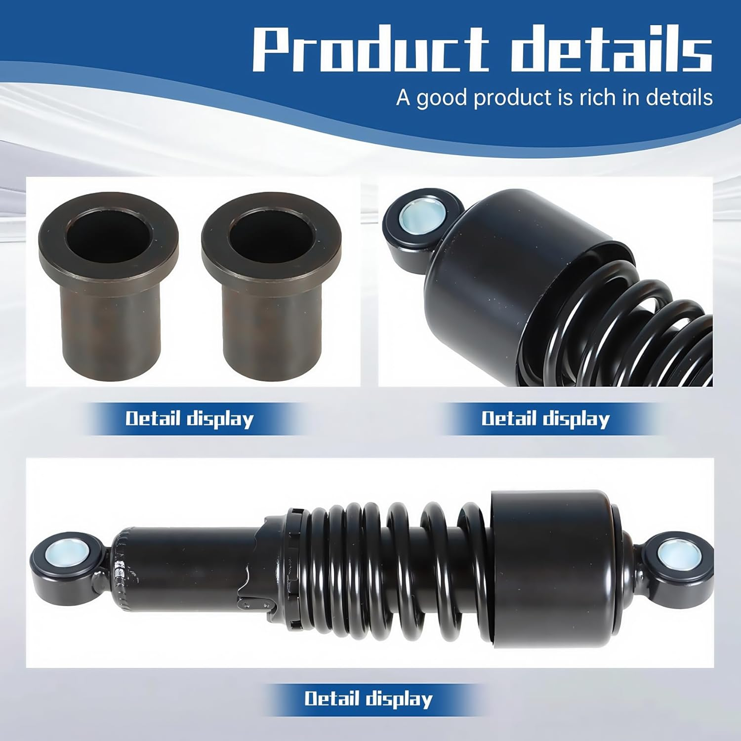 WFLNHB 1Pair Rear Shocks 10.5Inch 267Mm Black Replacement for Sportster 883 1200 image number 2