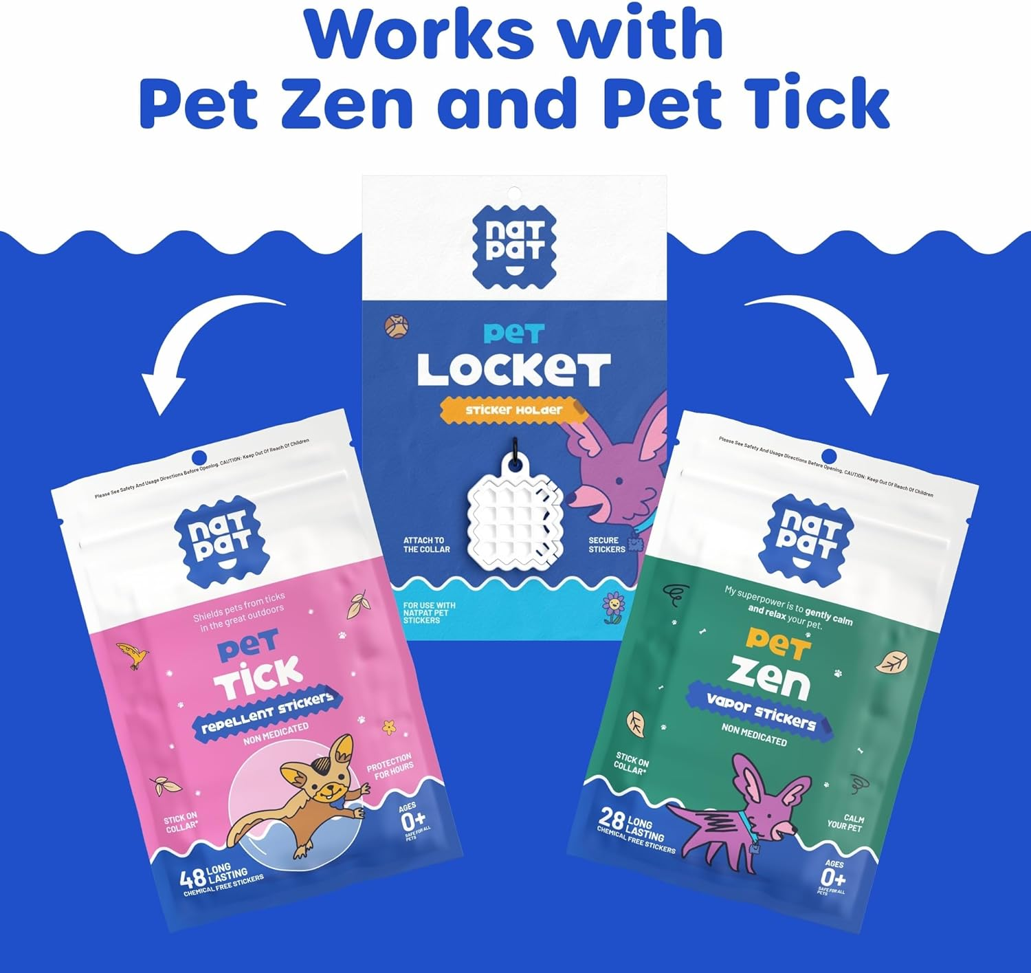 NATPAT Pet Locket &ndash; Holistic Pet Care Locket for Pet Zen Stickers & Trailpatch Tick Patches &ndash; Safe, Durable, and Non-Toxic image number 4