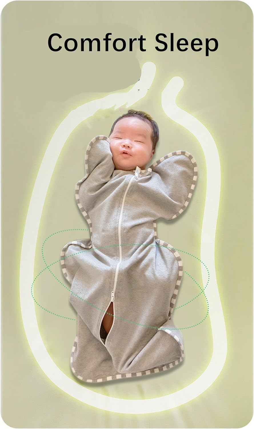 Premium Cotton Baby Swaddle Wrap - Ultra-Soft Newborn & Infant Swaddling Blanket for Nursery, Stroller, Travel | Hypoallergenic Unisex Design, Fit for 3.5&ndash;6 Kg-S image number 2