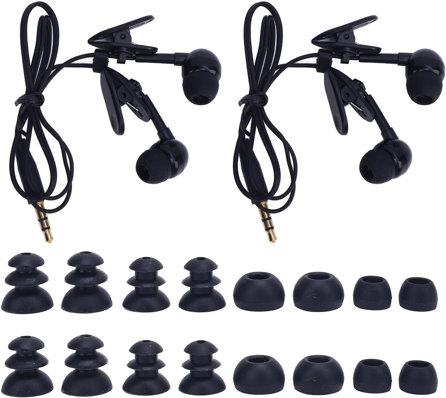 IP68 Waterproof Swimming Headphones with 3.5Mm Jack - 3.6M Underwater Headphones for Lap Swim, Surfing, 40Cm Short Cord with 2 Clips & 4 Size Earbuds image number 6