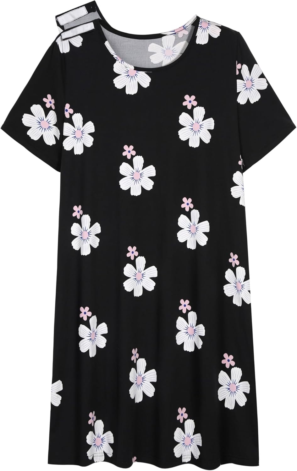 AVIIER Hospital Gowns for Women Open Back Adaptive Clothing Nightgowns Post Shoulder Surgery Dress