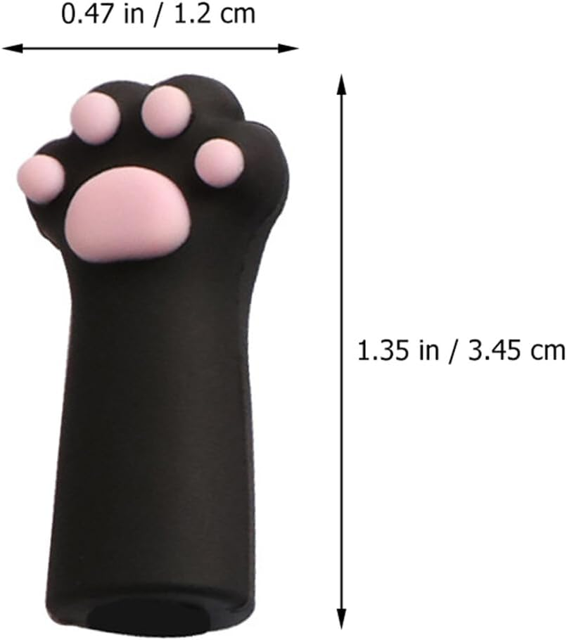 Ipetboom 3Pcs Cat Paw Silicone Nipper Cover for Nail Cuticle Scissors Cuticle Cutter Tweezers Cap image number 6