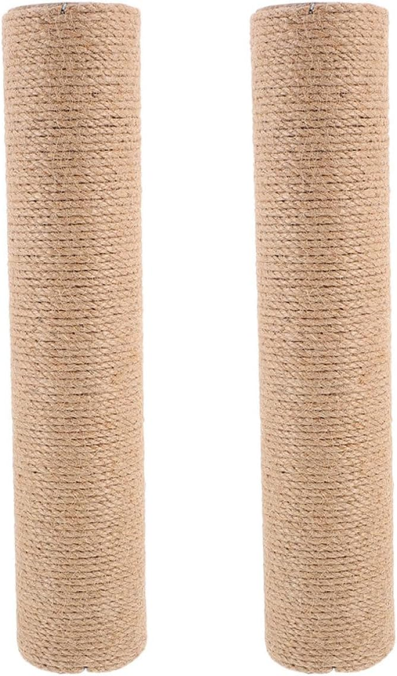 Homoyoyo 2Pcs 40Cm Sisal Cat Scratching Post Replacement Poles for Cat Tree DIY Accessories Small Sturdy Scratch Refill for Indoor Claw Health image number 5