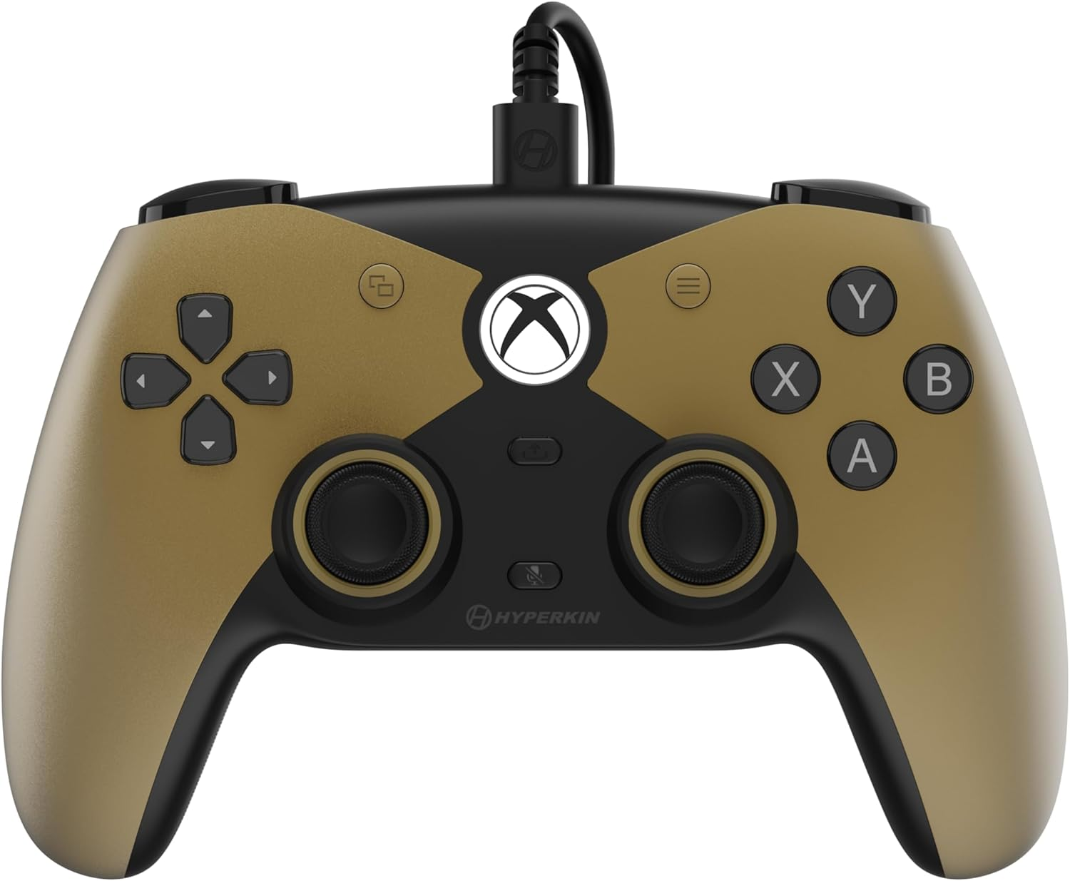 'Hyperkin Competitor Wired Controller - Officially Licensed Controller for Use with Xbox Series X|S, Xbox One, Windows 10|11, PC, Video Game Controller with Hall Effect Sticks, 3.5MM. (Gold)' image number 2
