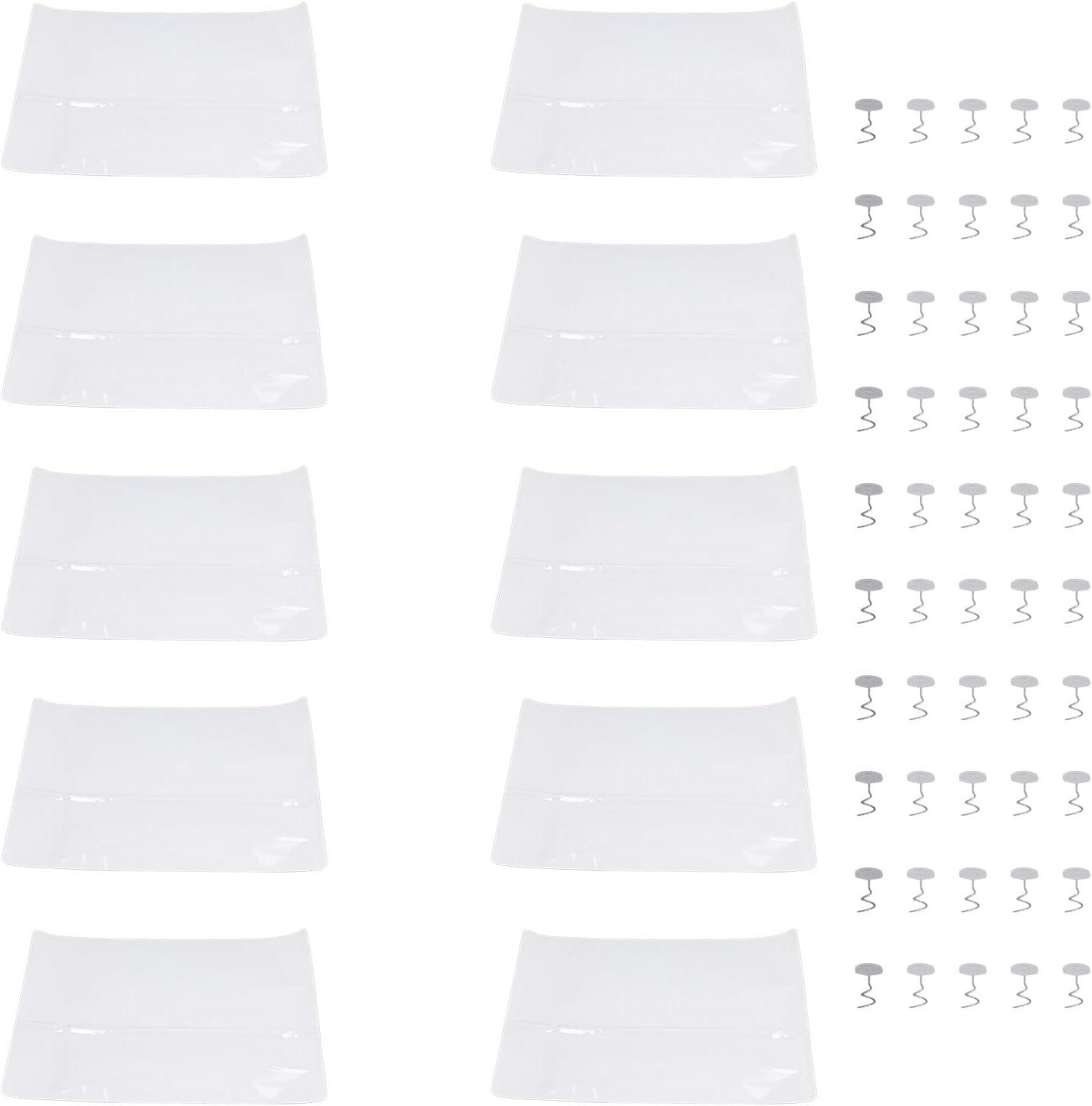 10Pcs Cat Scratch Furniture Protector, Transparent PVC Cat Scratch Furniture Protector Tape, Cats Scratching Sticky Tapes Cat Scratching Pad Pet Training Tape for Furniture Sofa Couch Corner Door(Xl)