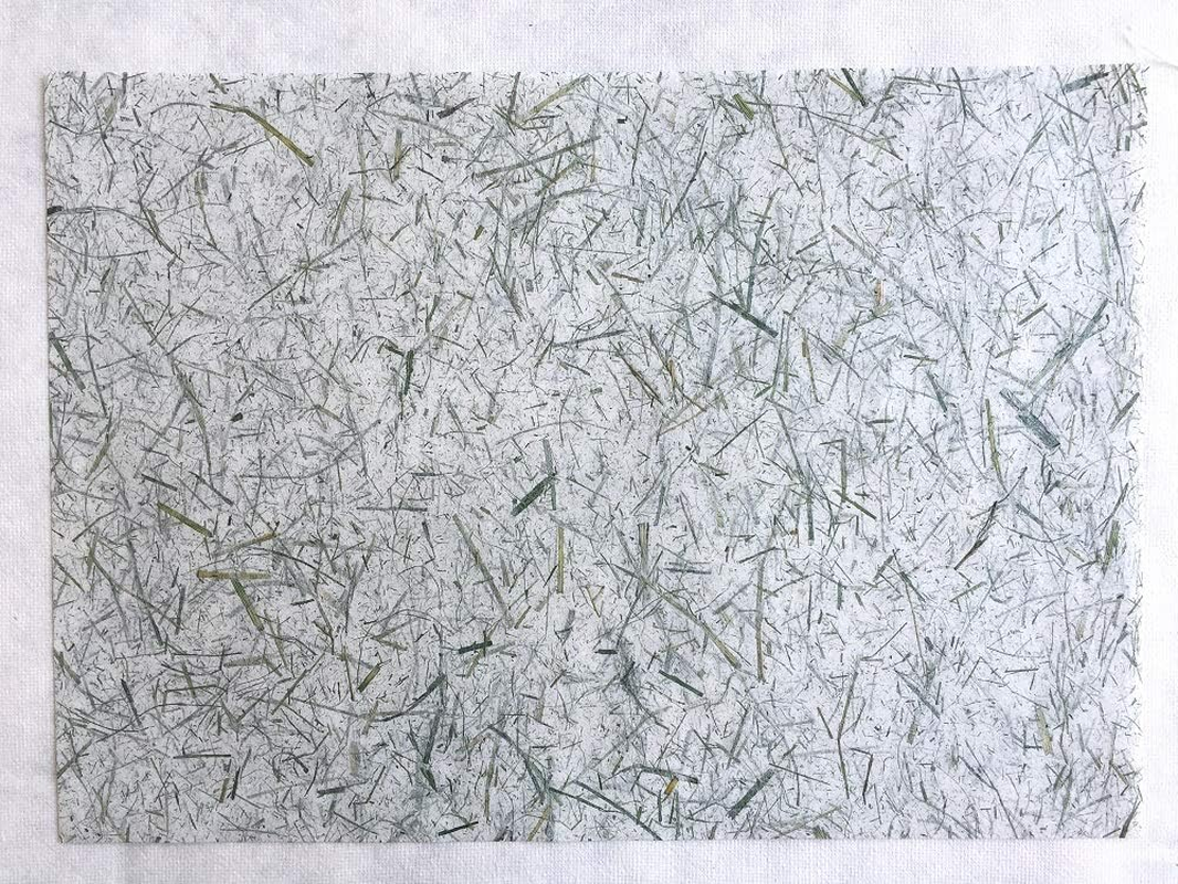 8.5X12 Inches Mulberry Paper Sheet Design Craft Hand Made Art Tissue Japan Origami Washi Wholesale Bulk Sale Unryu Suppliers Thailand Products Card Making Paper with Dried Leaves 60 Sheets image number 4